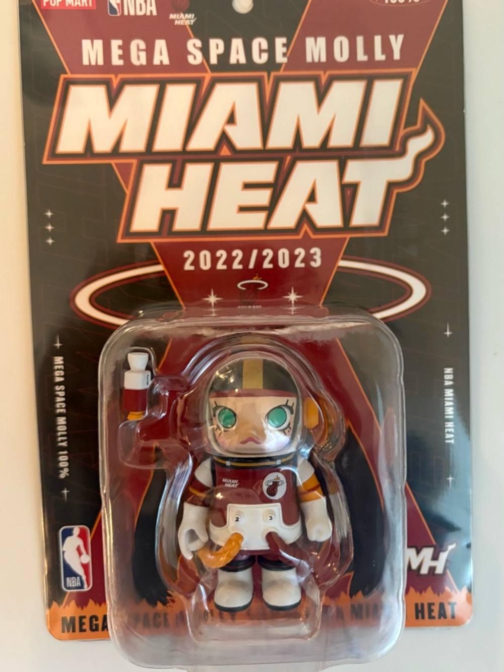 Limited Edition Mega Space Molly NBA Miami Heat collaboration (2022-2023 season)